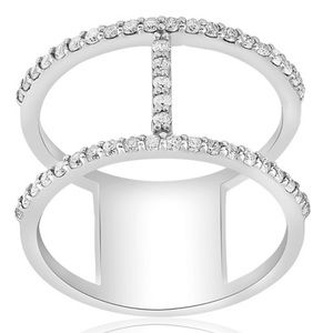 White Gold & Diamond Band